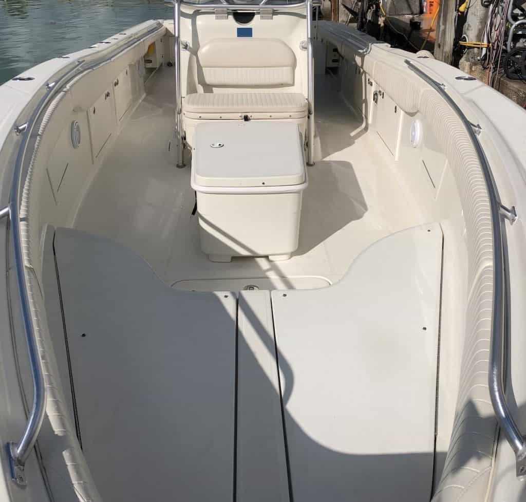 The Sweet E'Nuf charter boat offers plenty of room for your day on the water.